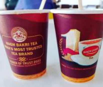 Wagh Bakri Tea, Paper cups
