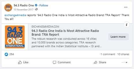 Radio One, Social media